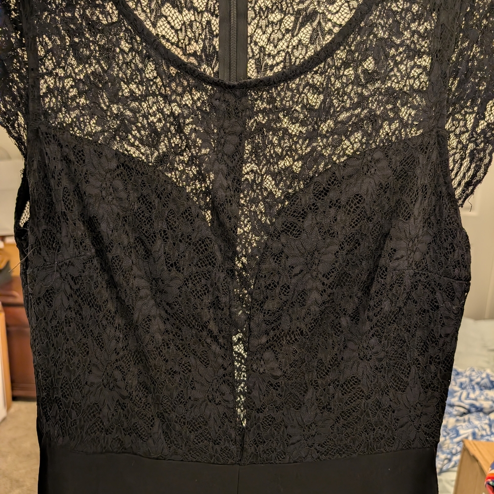 Black Lace Top Jumpsuit - Picture 7 of 7